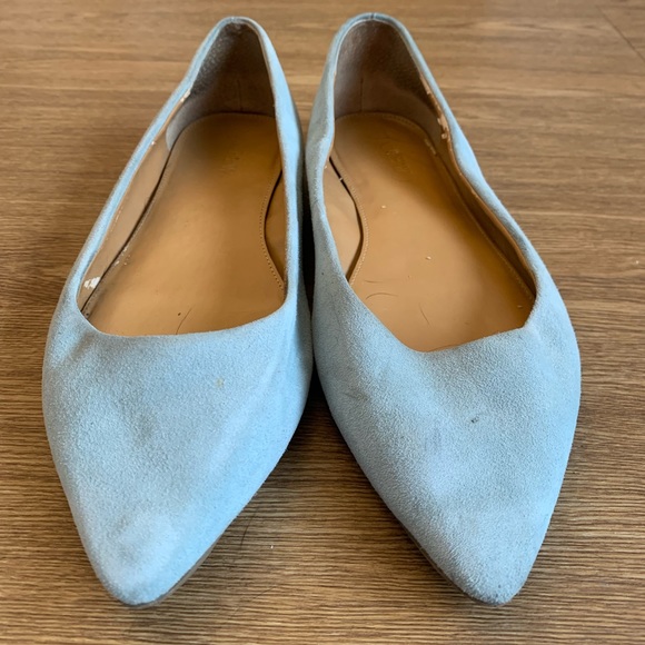J. Crew Suede Flats in Robins Egg Blue - Picture 3 of 4